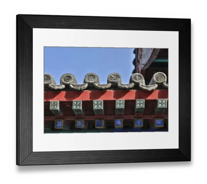 Framed Print : Asia, China, Beijing, Roof Detail of the Summer Palace of Empress Cixi Framed Print : Asia, China, Beijing, Roof Detail of the Summer Palace of Empress Cixi