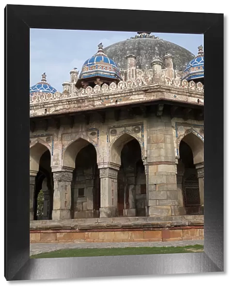 India, Delhi. Isa Khan Tomb and mosque, circa 1547, built in octagonal shape