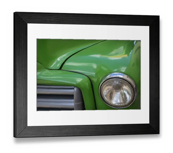 Framed Print : Detail of green classic American GMC truck in Trinidad, Cuba Framed Print : Detail of green classic American GMC truck in Trinidad, Cuba