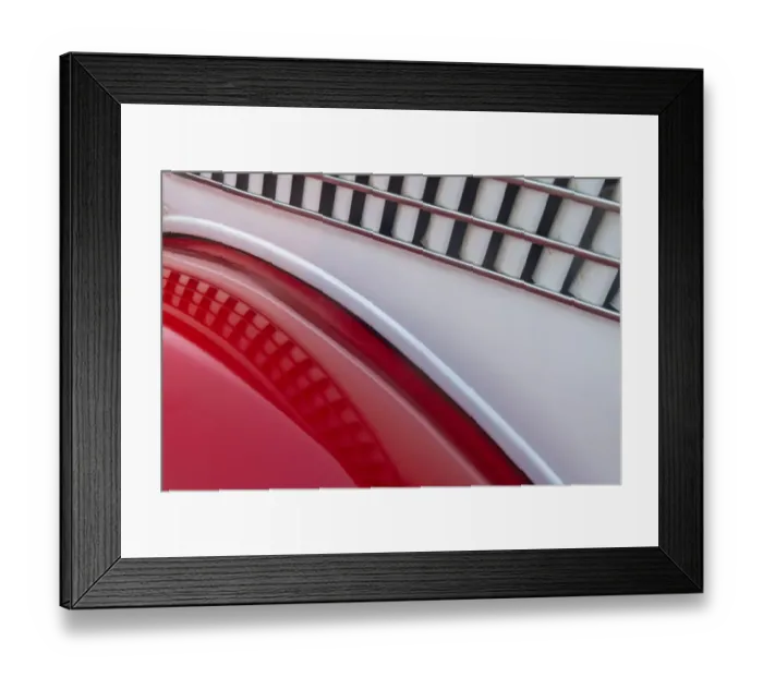Framed Print : Detail of red classic American Ford in Habana, Havana, Cuba Framed Print : Detail of red classic American Ford in Habana, Havana, Cuba