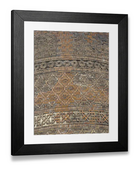 Framed Print : Karakhanid Minaret dating back to the 12th century. City Uzgen (Oesgoen Framed Print : Karakhanid Minaret dating back to the 12th century. City Uzgen (Oesgoen
