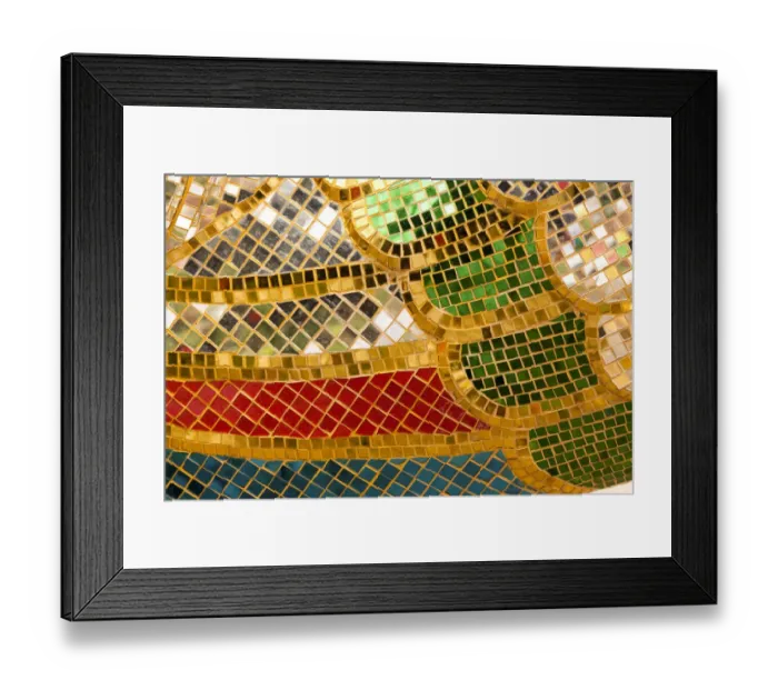 Framed Print : Thailand, Colorful mosaic abstract Framed Print : Thailand, Colorful mosaic abstract
