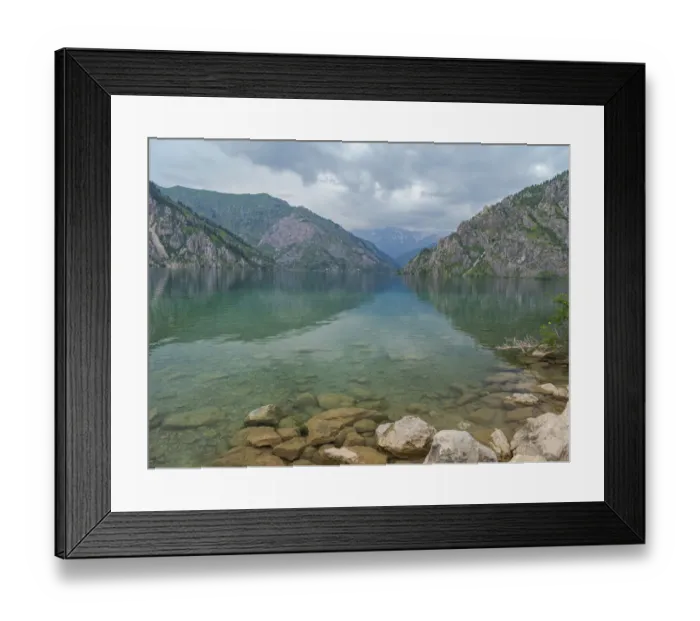 Framed Print : Lake Sary-Chelek in the nature reserve Sary-Chelek (Sary-Tschelek)