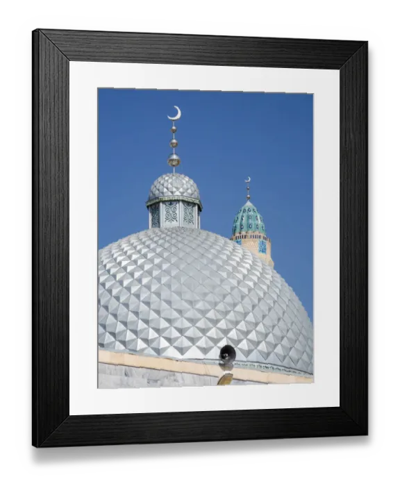 Framed Print : The new Sulaiman Too Mosque. City Osh in the Fergana Valley close to the border to Framed Print : The new Sulaiman Too Mosque. City Osh in the Fergana Valley close to the border to
