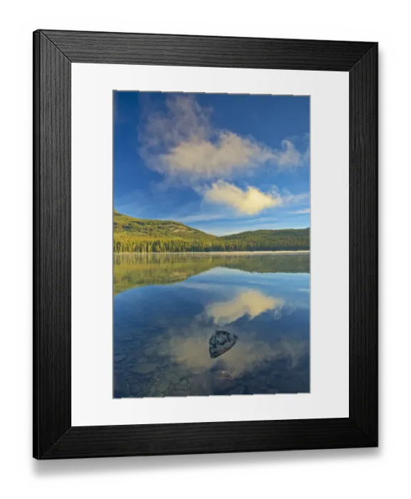 Framed Print : Canada, Alberta, Jasper National Park. Reflections in Pyramid Lake Framed Print : Canada, Alberta, Jasper National Park. Reflections in Pyramid Lake