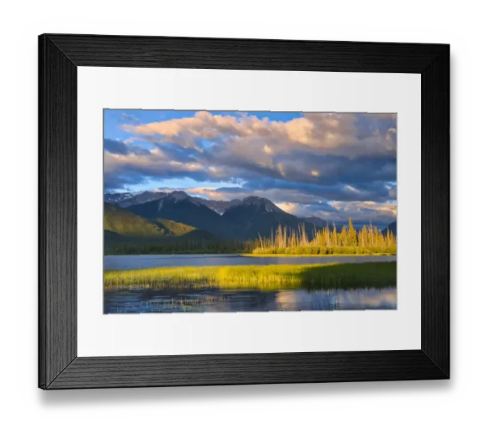 Framed Print : Canada, Alberta, Banff National Park. Mountains and lake at sunrise Framed Print : Canada, Alberta, Banff National Park. Mountains and lake at sunrise