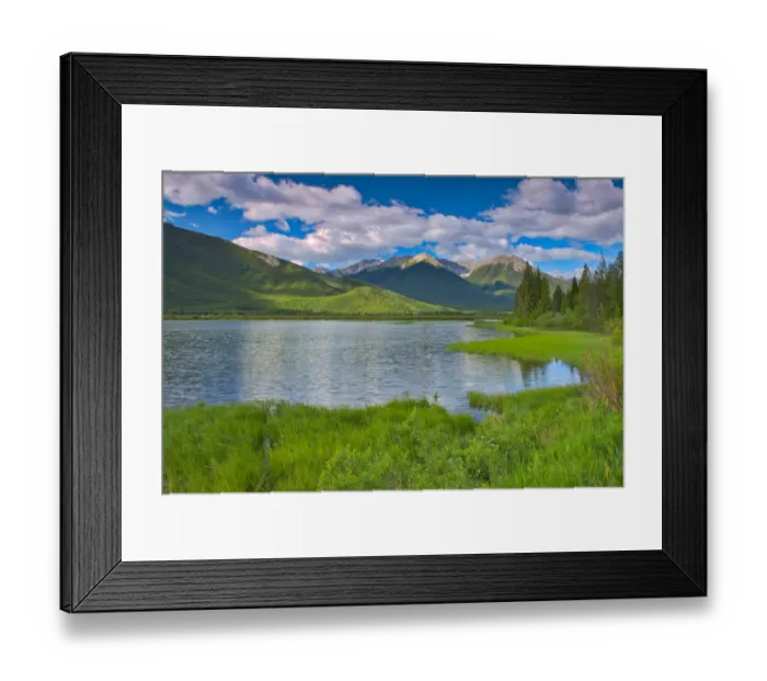 Framed Print : Canada, Alberta, Banff National Park. Mountains and lake landscape Framed Print : Canada, Alberta, Banff National Park. Mountains and lake landscape