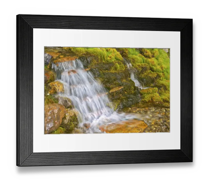 Framed Print : Canada, Alberta, Banff National Park. Creek and waterfall scenic Framed Print : Canada, Alberta, Banff National Park. Creek and waterfall scenic