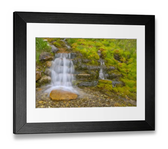 Framed Print : Canada, Alberta, Banff National Park. Creek and waterfall scenic Framed Print : Canada, Alberta, Banff National Park. Creek and waterfall scenic