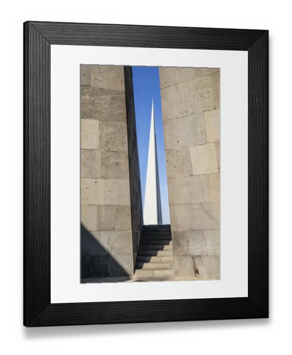 Framed Print : Yerevan, Yerevan Province, Armenia. The Memorial Column (The Reborn Armenia)