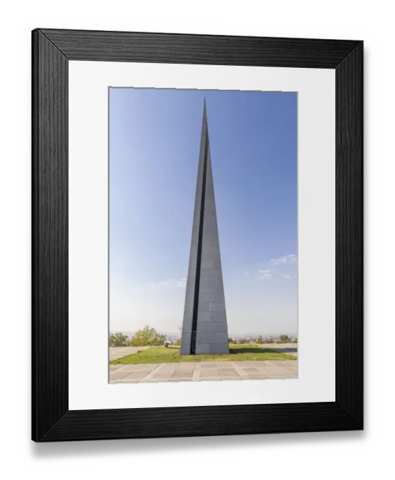 Framed Print : Yerevan, Yerevan Province, Armenia. The Memorial Column (The Reborn Armenia