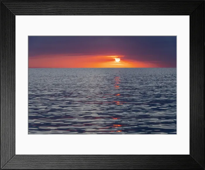 Framed Print : Sunset sky with clouds over ocean seen from La Boca, Cuba Framed Print : Sunset sky with clouds over ocean seen from La Boca, Cuba