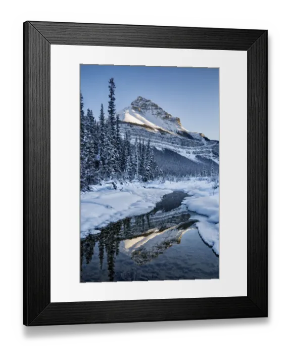 Framed Print : Canada, Alberta, Jasper National Park, Tangle Peak reflected in Beauty Creek Framed Print : Canada, Alberta, Jasper National Park, Tangle Peak reflected in Beauty Creek