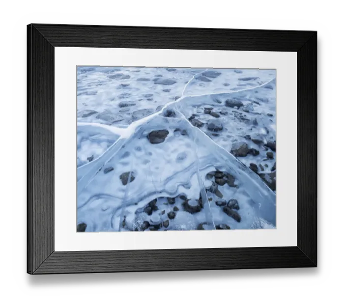 Framed Print : Canada, Alberta, Canmore, Spray Valley Provincial Park, Ice abstract at Spray Lakes Framed Print : Canada, Alberta, Canmore, Spray Valley Provincial Park, Ice abstract at Spray Lakes