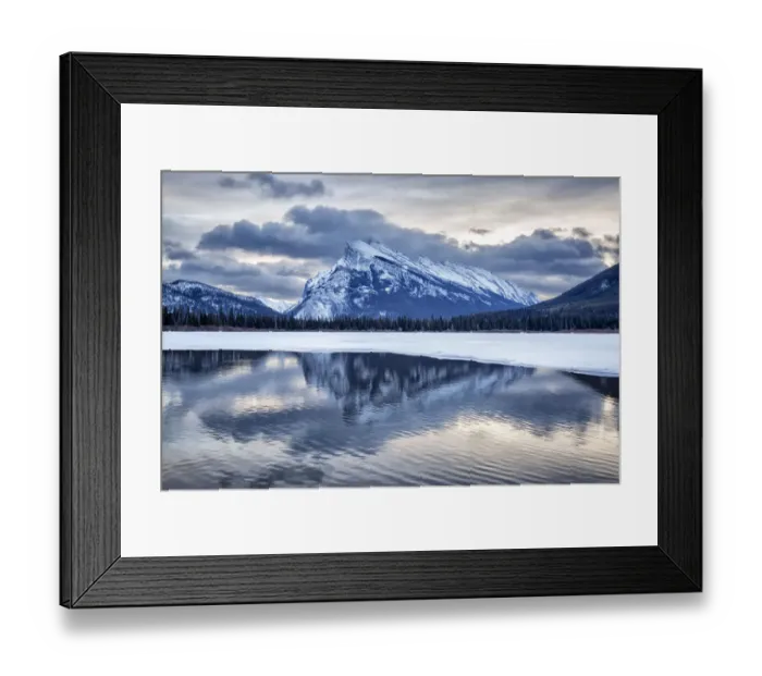 Framed Print : Canada, Alberta, Banff National Park, Mount Rundle and Vermilion Lakes at dawn Framed Print : Canada, Alberta, Banff National Park, Mount Rundle and Vermilion Lakes at dawn