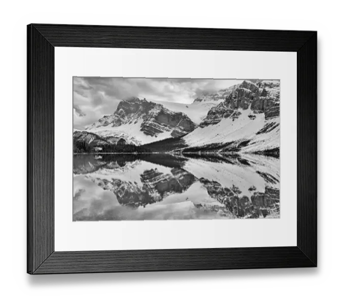 Framed Print : Canada, Alberta, Banff National Park. Crowfoot Mountain reflected in Bow Lake Framed Print : Canada, Alberta, Banff National Park. Crowfoot Mountain reflected in Bow Lake