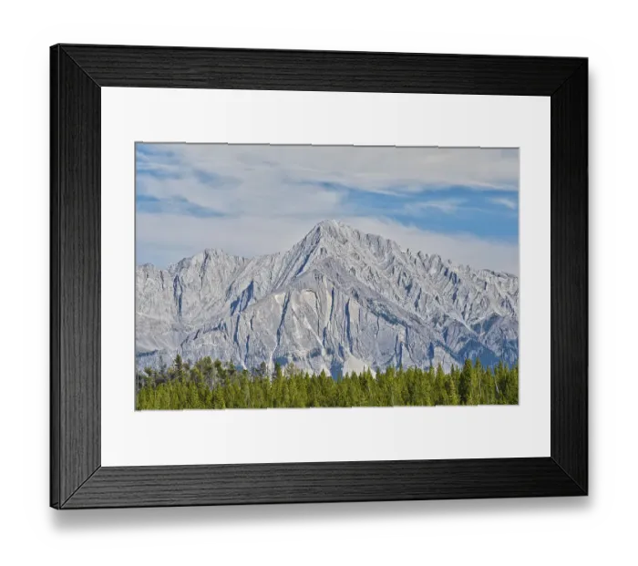 Framed Print : Canada, Alberta, Banff National Park. Mount Ishbel landscape