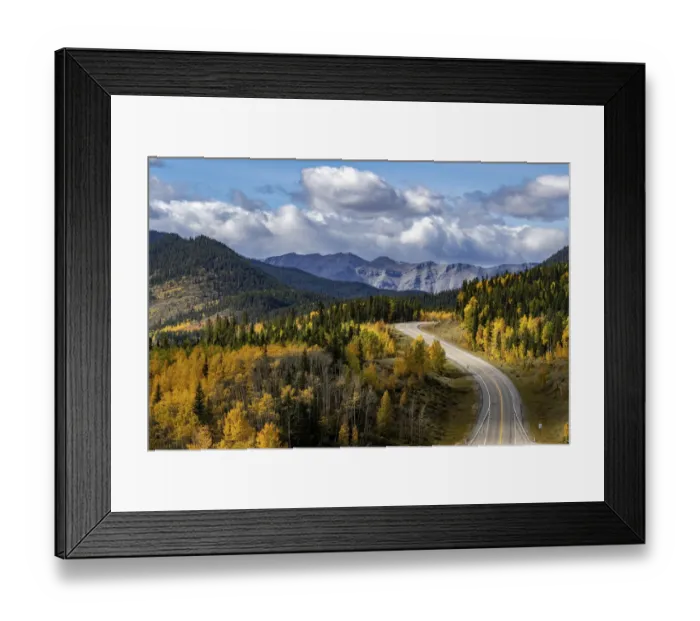 Framed Print : Highway 66 in autumn in Kananaskis Country, Alberta, Canada Framed Print : Highway 66 in autumn in Kananaskis Country, Alberta, Canada