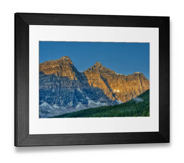 Framed Print : Canada, Alberta, Banff National Park. Valley of the Ten Peaks at sunrise Framed Print : Canada, Alberta, Banff National Park. Valley of the Ten Peaks at sunrise
