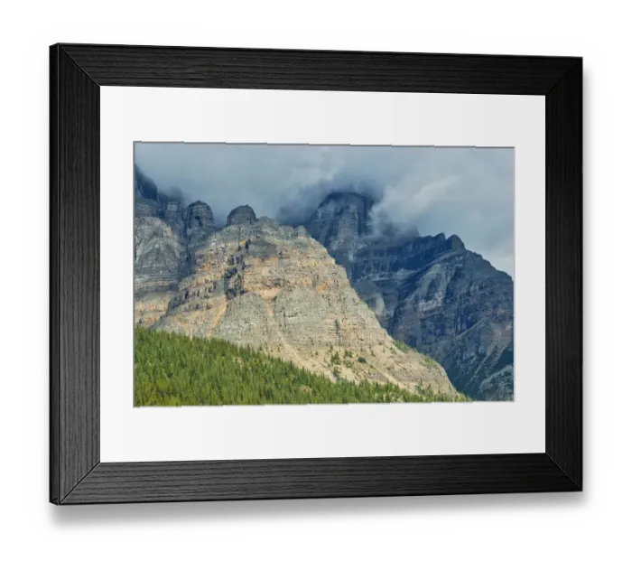 Framed Print : Canada, Alberta, Banff National Park. Sunrise landscape with Mt. Temple Framed Print : Canada, Alberta, Banff National Park. Sunrise landscape with Mt. Temple
