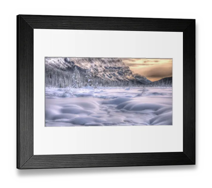 Framed Print : A cold Christmas day sunrise in the Canadian Rockies Framed Print : A cold Christmas day sunrise in the Canadian Rockies