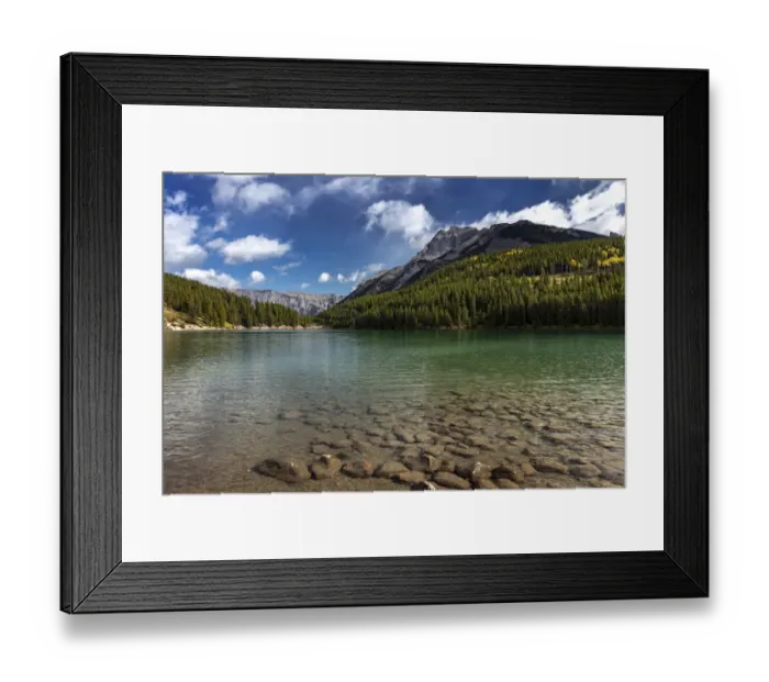 Framed Print : Two Jack Lake in Banff National Park, Canada Framed Print : Two Jack Lake in Banff National Park, Canada