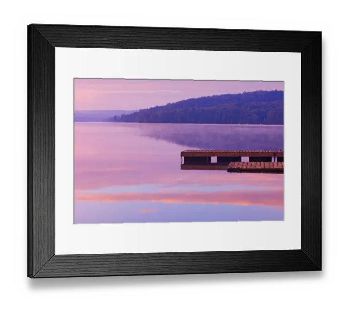 Framed Print : Canada, Ontario, Algonquin Provincial Park, Dock and fog on Lake of Two Rivers Framed Print : Canada, Ontario, Algonquin Provincial Park, Dock and fog on Lake of Two Rivers