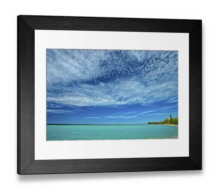 Framed Print : Canada, Manitoba, Little Limestone Lake. Clouds over lake Framed Print : Canada, Manitoba, Little Limestone Lake. Clouds over lake