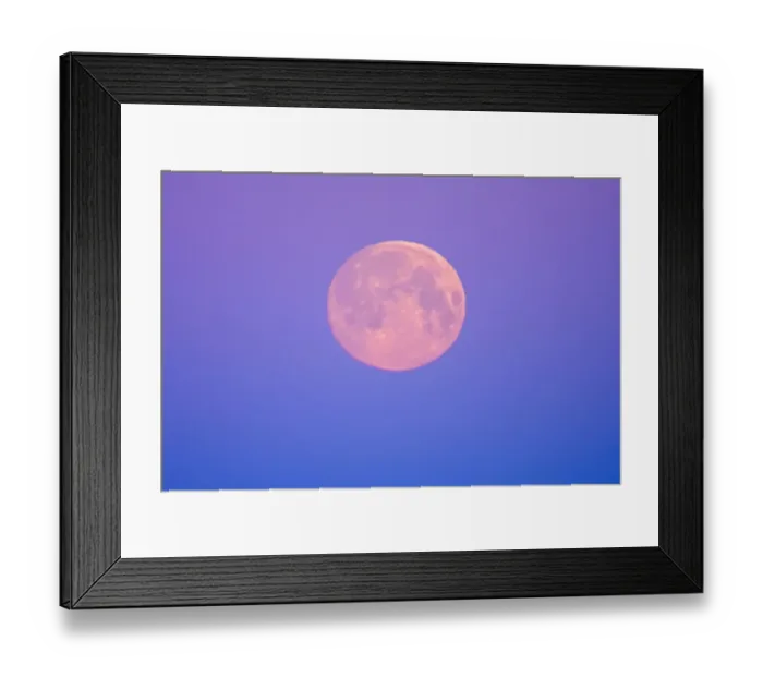 Framed Print : Canada, Manitoba, Dugald. Full moon at dawn. Credit as: Mike Grandmaison / Jaynes Gallery Framed Print : Canada, Manitoba, Dugald. Full moon at dawn. Credit as: Mike Grandmaison / Jaynes Gallery