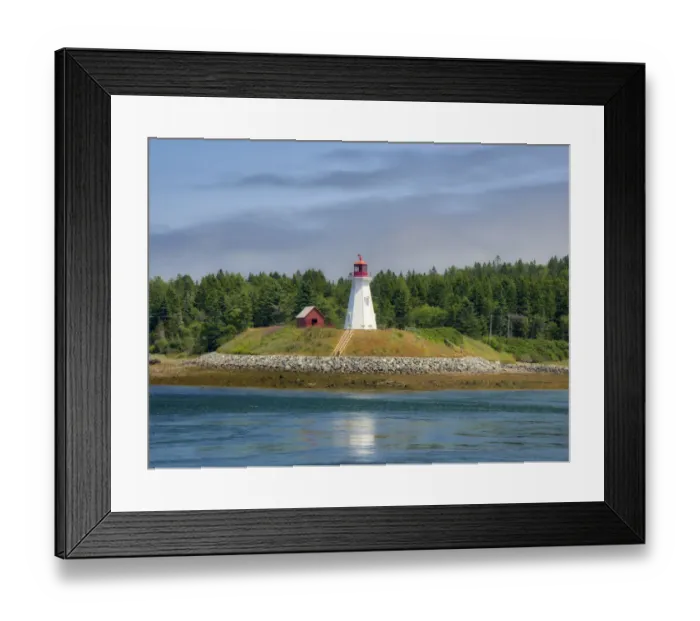 Framed Print : USA, Maine, Lubec. Mulholland Point Lighthouse as seen from the town of Lubec, Maine Framed Print : USA, Maine, Lubec. Mulholland Point Lighthouse as seen from the town of Lubec, Maine