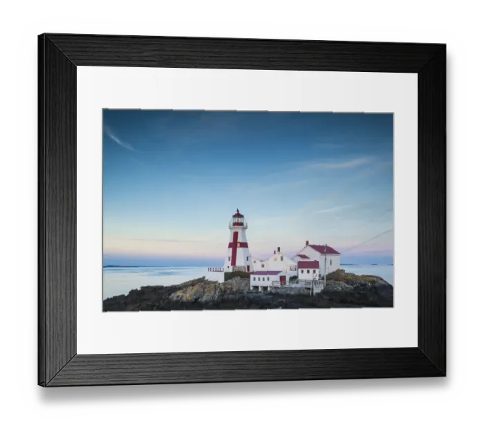Framed Print : Canada, New Brunswick, Campobello Island, Head Harbour Lightstation lighthouse, dusk Framed Print : Canada, New Brunswick, Campobello Island, Head Harbour Lightstation lighthouse, dusk