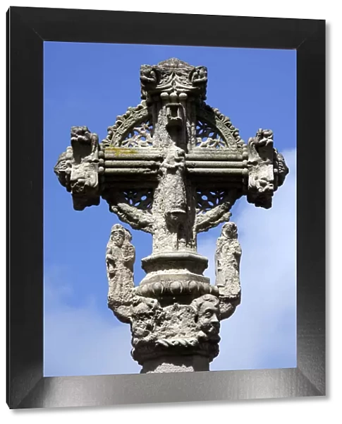 Stone cross, Le Treport, Normandy, France