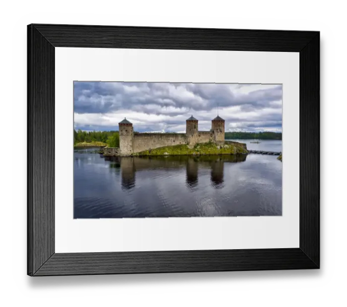 Framed Print : Finlandia, Savonlinna, Savonlinna castle