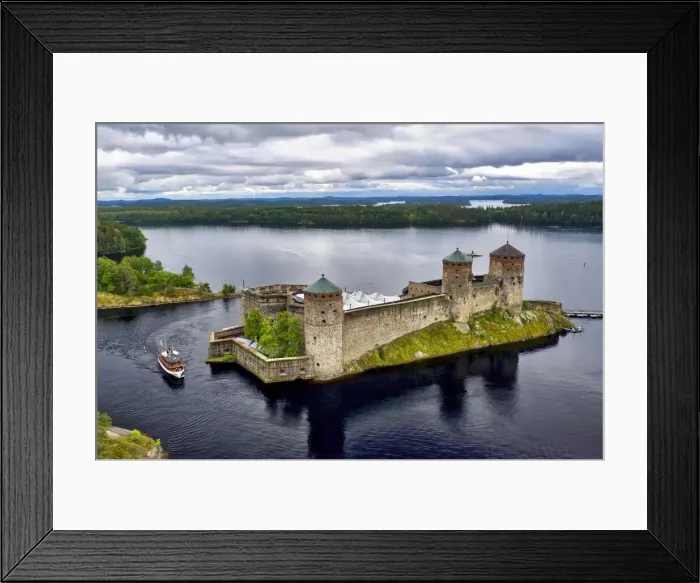 Framed Print : Finlandia, Savonlinna, Savonlinna castle