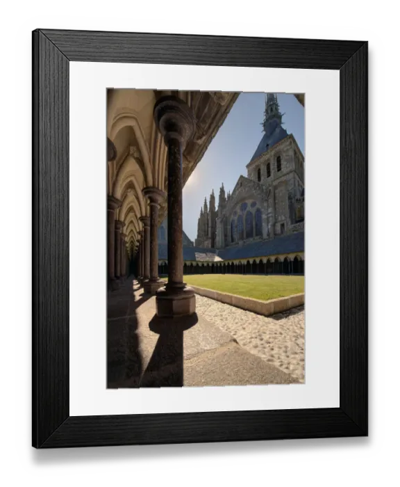 Framed Print : Abbey at Mont Saint-Michel on the Normandy coast of France Framed Print : Abbey at Mont Saint-Michel on the Normandy coast of France