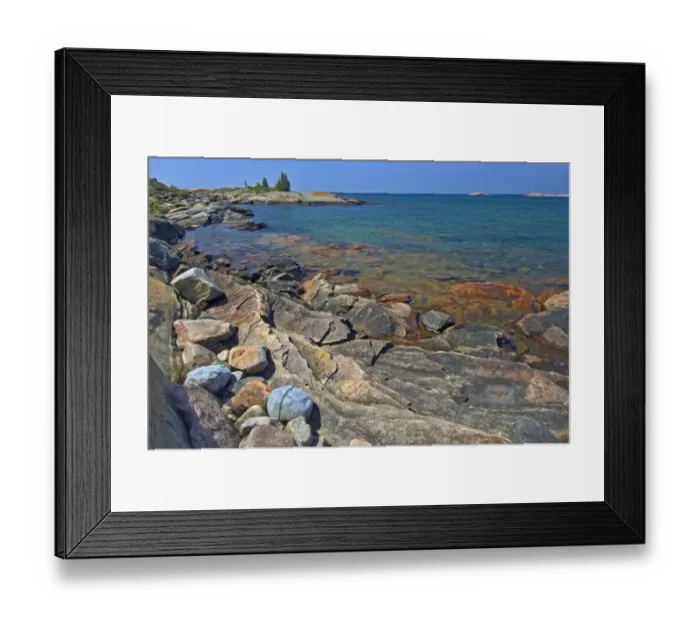 Framed Print : Canada, Ontario, Killarney Provincial Park, Precambrian Shield rock Framed Print : Canada, Ontario, Killarney Provincial Park, Precambrian Shield rock