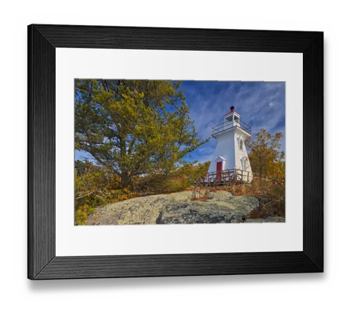 Framed Print : Canada, Ontario, Morson. Lighthouse on Lake of the Woods Framed Print : Canada, Ontario, Morson. Lighthouse on Lake of the Woods