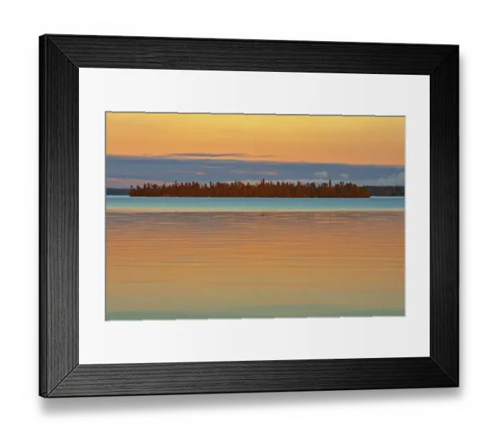 Framed Print : Canada, Ontario. Perrault Lake at sunset. Credit as: Mike Grandmaison / Jaynes Gallery / Framed Print : Canada, Ontario. Perrault Lake at sunset. Credit as: Mike Grandmaison / Jaynes Gallery /