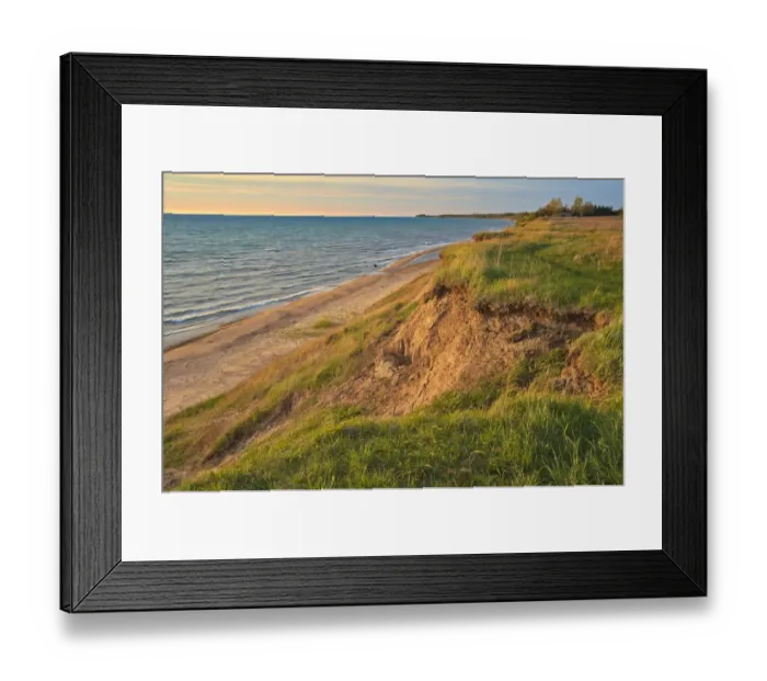 Framed Print : Canada, Ontario, Grand Bend. Sandy beach on Lake Huron at sunset Framed Print : Canada, Ontario, Grand Bend. Sandy beach on Lake Huron at sunset