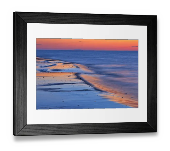 Framed Print : Canada, Prince Edward Island, Cable Head. Shoreline along Gulf of St. Lawrence at sunset