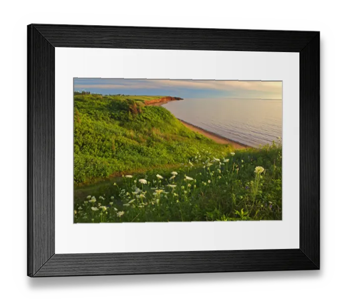 Framed Print : Canada, Prince Edward Island, Campbelton. Red sand and bluffs along Northumberland Strait Framed Print : Canada, Prince Edward Island, Campbelton. Red sand and bluffs along Northumberland Strait