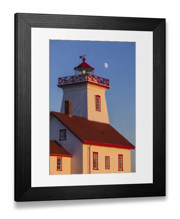 Framed Print : Canada, Prince Edward Island, Wood Islands, Wood Islands Lighthouse, sunset Framed Print : Canada, Prince Edward Island, Wood Islands, Wood Islands Lighthouse, sunset