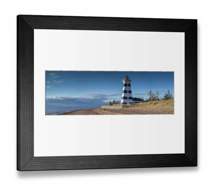 Framed Print : Canada, Prince Edward Island, West Point, West Point Lighthouse