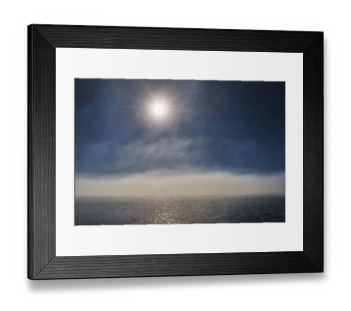 Framed Print : Canada, Ontario, Longlac. Sunburst and fog on Long Lake Framed Print : Canada, Ontario, Longlac. Sunburst and fog on Long Lake