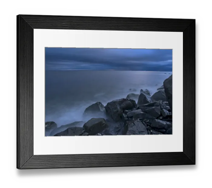 Framed Print : Canada, Quebec, Ruisseau Castor. Waves crashing along the shoreline along the Gulf of St Framed Print : Canada, Quebec, Ruisseau Castor. Waves crashing along the shoreline along the Gulf of St