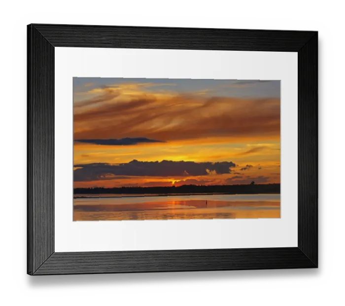 Framed Print : Canada, Prince Edward Island, Wood Islands. Sunset over Northumberland Strait