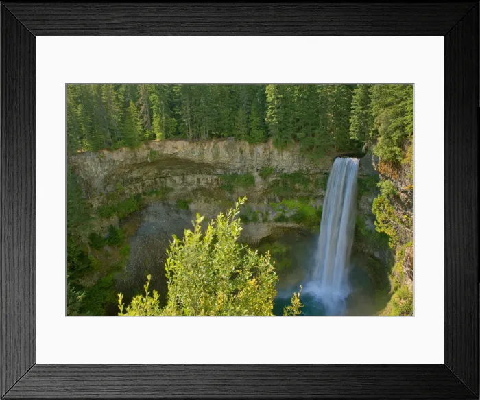 Framed Print : Canada, British Columbia, Brandywine Falls Provincial Park, Waterfall off cliff into pool