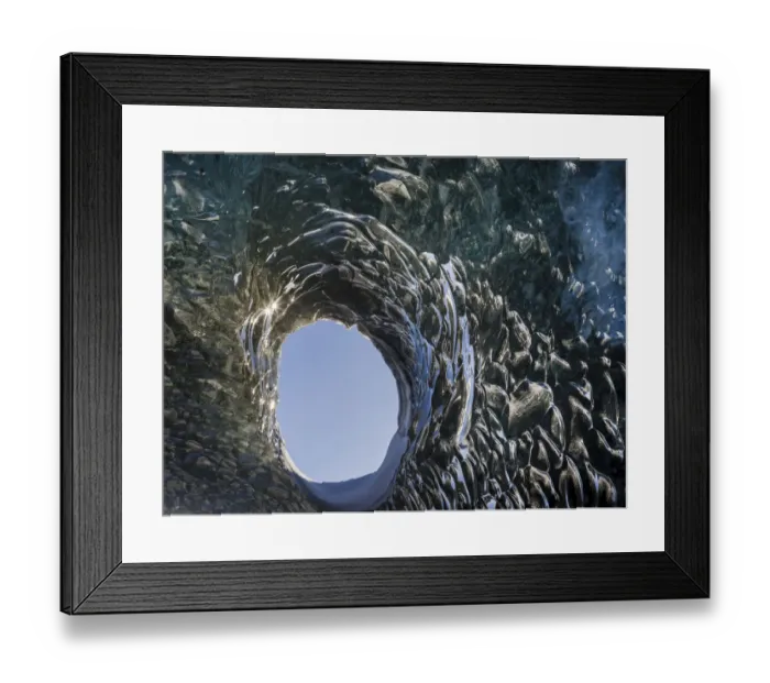 Framed Print : Ice cave at the northern shore of glacial lagoon Jokulsarlon in glacier Framed Print : Ice cave at the northern shore of glacial lagoon Jokulsarlon in glacier