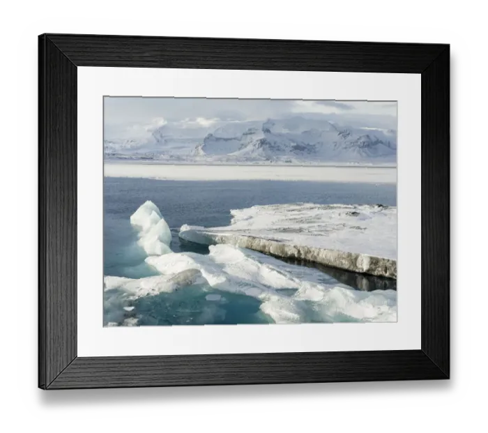 Framed Print : Glacial lagoon Jokulsarlon at Breidamerkurjokullin National Park Vatnajokull during Framed Print : Glacial lagoon Jokulsarlon at Breidamerkurjokullin National Park Vatnajokull during