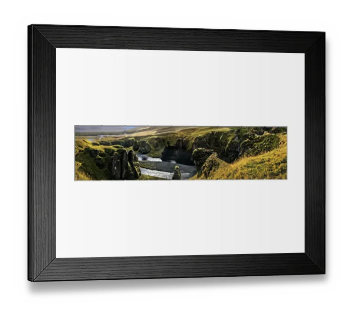 Framed Print : Fjadrargljufur canyon in southern Iceland